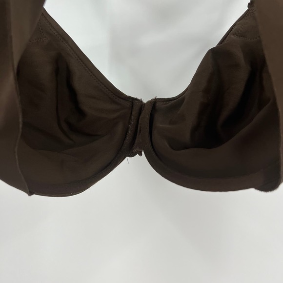 Sweet Nothings No Padding Underwire Bra Dark Brown Lace Comfort Women's 40C - Picture 5 of 8